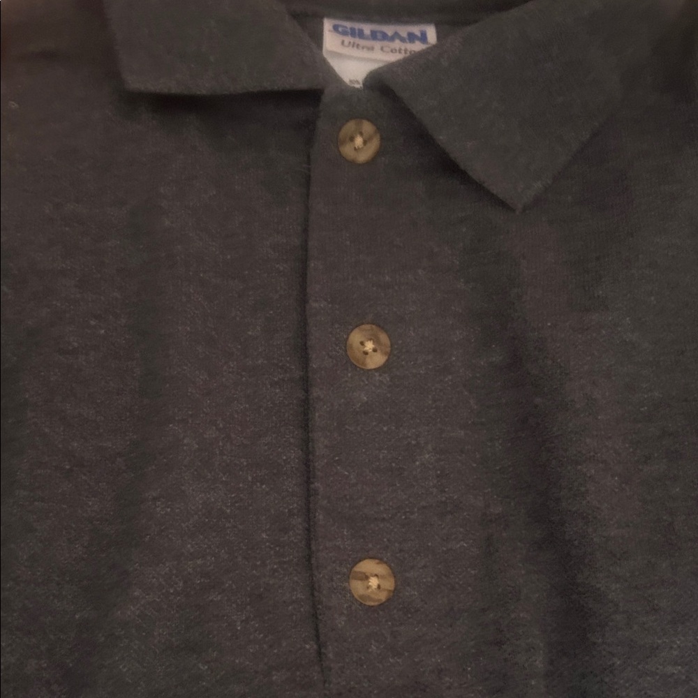 Gildan Dark Gray Polo Shirt